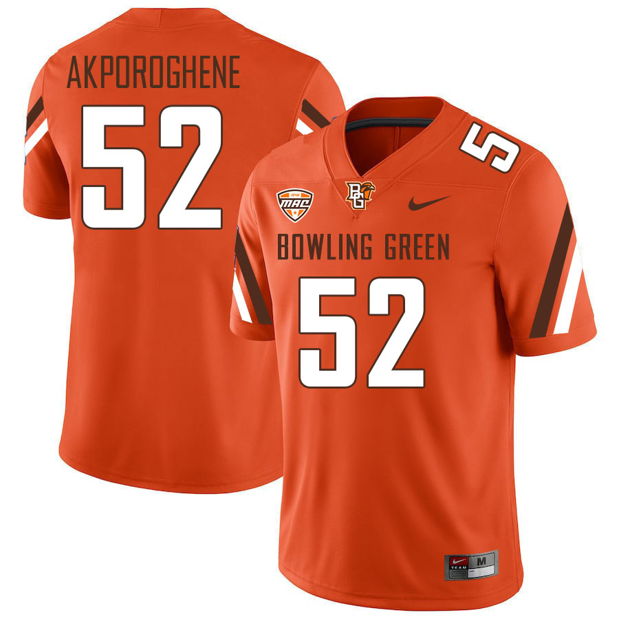 Bowling Green Falcons #52 Chris Akporoghene College Football Jerseys Stitched Sale-Orange